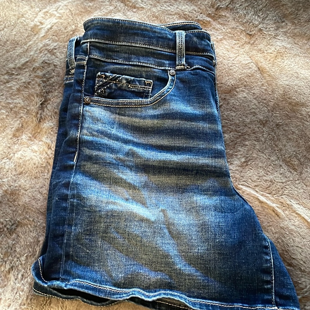 Women's Buckle Black Shorts